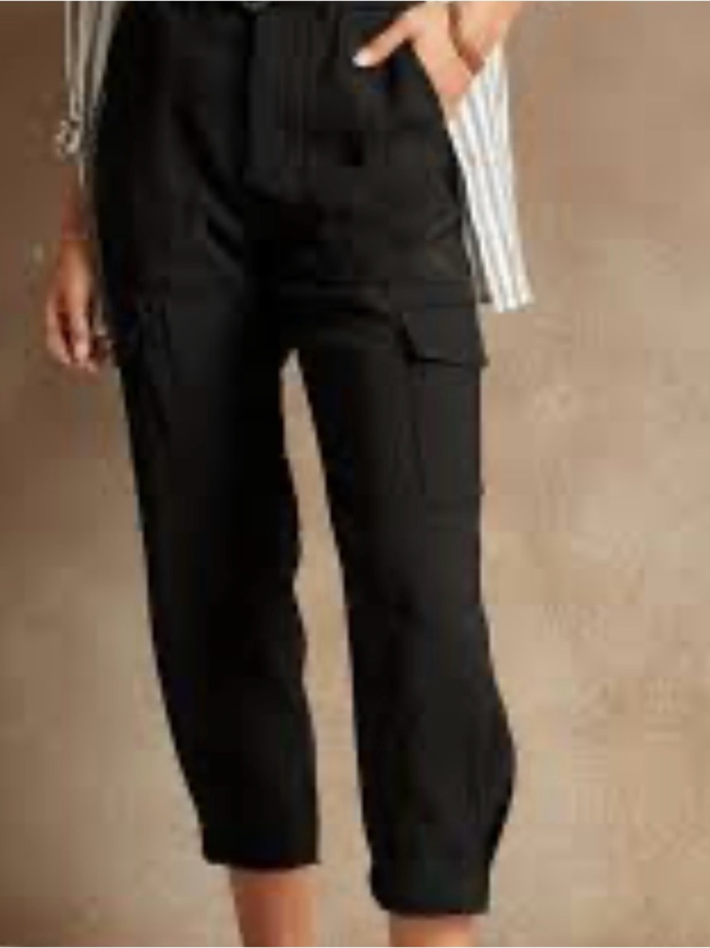 Banana republic sz 6 l Women’s Black Cargo Pants
